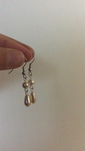 Load and play video in Gallery viewer, Recycled Pearl Drop Earrings
