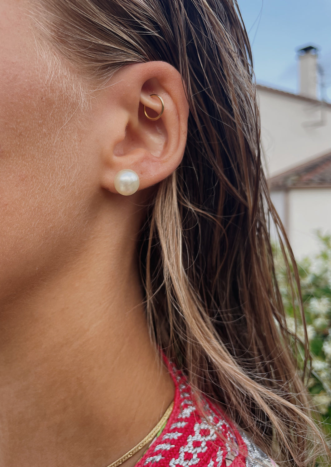 Day to Night Pearl Studs