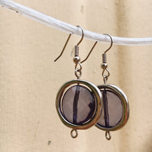 Load image into Gallery viewer, Silver Spinning Drop Earrings
