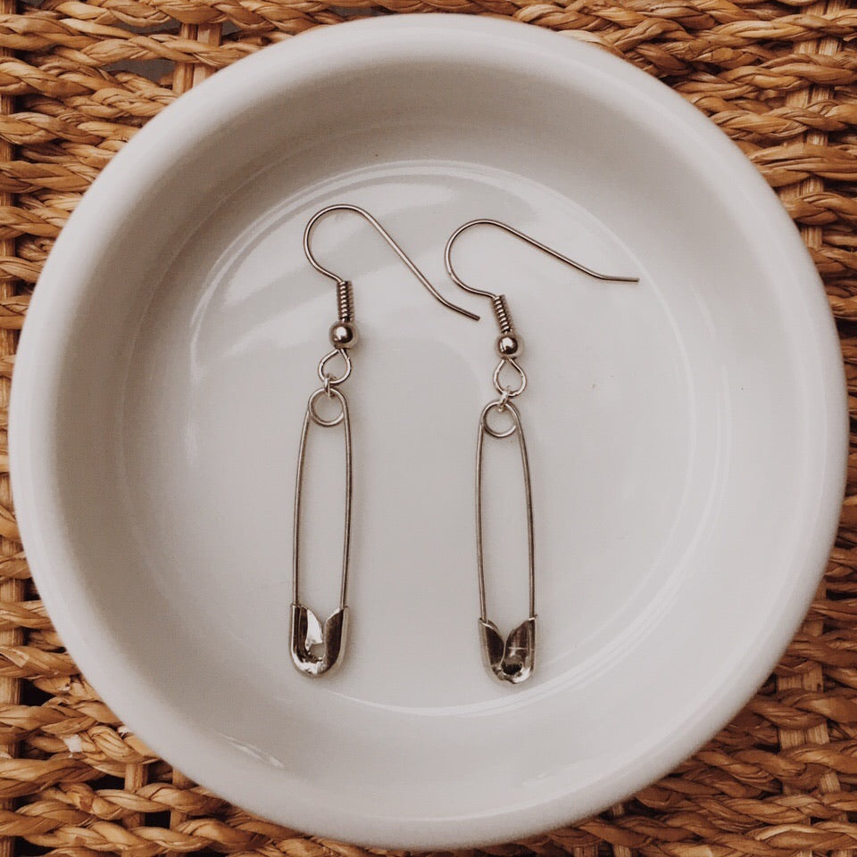 Trendy Safety Pin Earrings