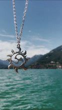 Load image into Gallery viewer, Silver Sun Necklace
